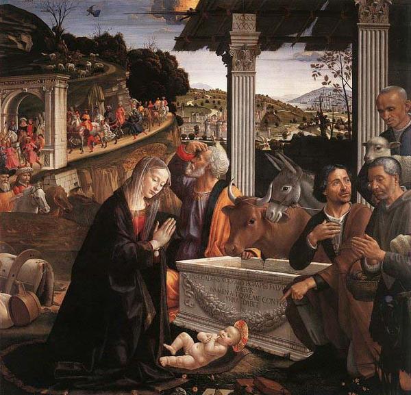 Domenico Ghirlandaio Adoration of the Shepherds Sweden oil painting art